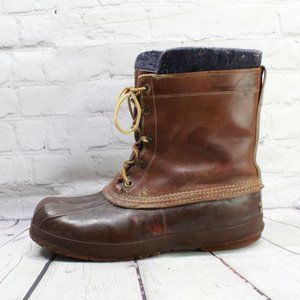 LL BEAN Winter Duck Removable Lining Boots 11 Wide